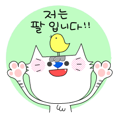 [LINEスタンプ] パル君です。(韓国語、ハングル)