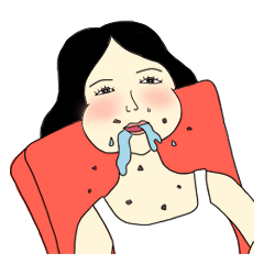 [LINEスタンプ] streaking sashimi