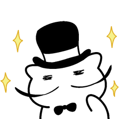 [LINEスタンプ] ひげねこ紳士