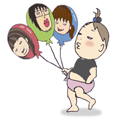 [LINEスタンプ] ハルコとゆかいな仲間たちの画像（メイン）