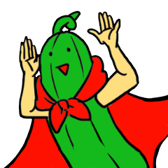 [LINEスタンプ] キュウリマンの画像（メイン）