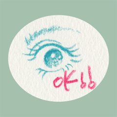 [LINEスタンプ] Lip ＆ Eye【手書き文字・バージョン】