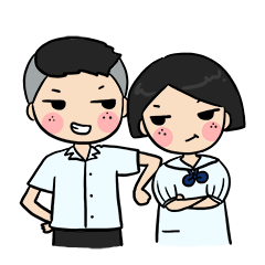 [LINEスタンプ] Kreanboy ＆ Tinggirl (Eng Version)