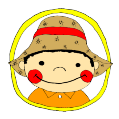 [LINEスタンプ] 麦わら少年の画像（メイン）