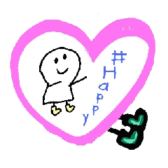 [LINEスタンプ] #happppyの画像（メイン）