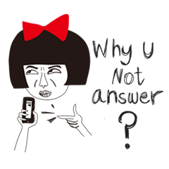 [LINEスタンプ] Naughty NANAKO (ENGLISH version)