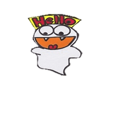 [LINEスタンプ] happy monster balloon