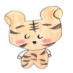 [LINEスタンプ] 手描きのトラ