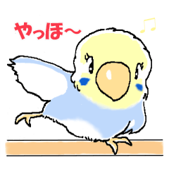 [LINEスタンプ] インコのピースケ