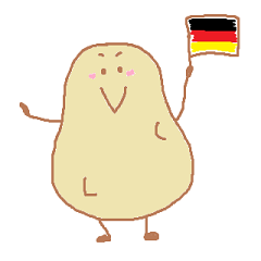 [LINEスタンプ] ドイツ語で話そう！かとろっふぇるんの画像（メイン）