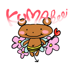 [LINEスタンプ] くまんばちのKUMAbeeちゃん