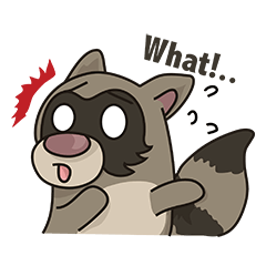 [LINEスタンプ] Little Racoon....