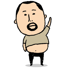 [LINEスタンプ] ひげぽちゃ父さん