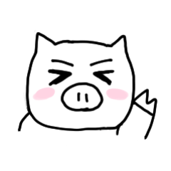 [LINEスタンプ] しろぶたちゃん