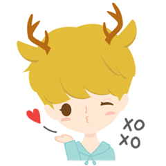 [LINEスタンプ] Deer Boy ＆ friends