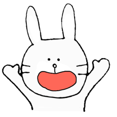 [LINEスタンプ] うさぎのたろうの画像（メイン）