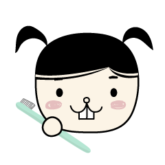 [LINEスタンプ] MeJi - the Teeth girl.