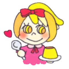 [LINEスタンプ] Peach color girl