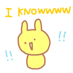 [LINEスタンプ] 帰国子女うさぎ