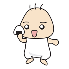 [LINEスタンプ] おにぎり赤ちゃん