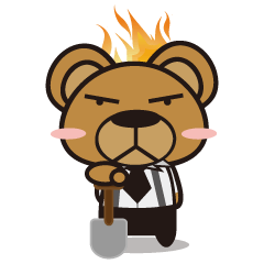 [LINEスタンプ] angerx2bear ！！の画像（メイン）