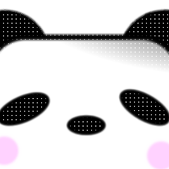 [LINEスタンプ] 白黒星のぱんだーそん