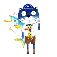 [LINEスタンプ] MUMU CAT ＆ FISHの画像（メイン）