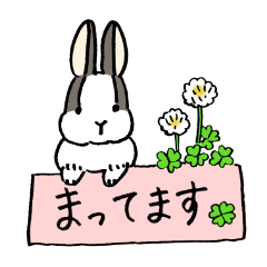 [LINEスタンプ] ていねいうさぎの画像（メイン）