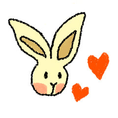 [LINEスタンプ] Big rabbit : Vivian