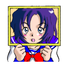 [LINEスタンプ] モニター越しの少女『モニ子』