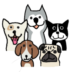 [LINEスタンプ] Dog Gang