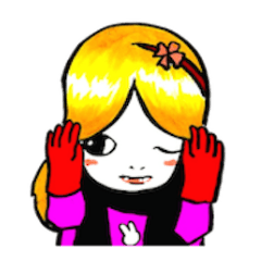 [LINEスタンプ] lefthandkemkem08