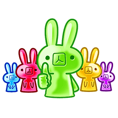 [LINEスタンプ] グミグミうさぎグミ