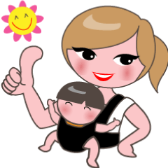 [LINEスタンプ] Super Mommy