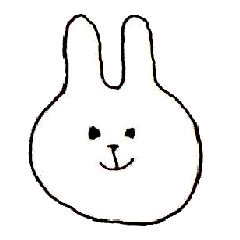 [LINEスタンプ] 変顔うさぎ