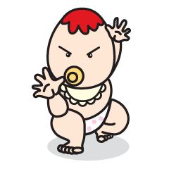 [LINEスタンプ] ファンキーbaby