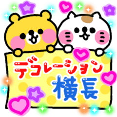 [LINEスタンプ] デコレーション横長★スタンプ