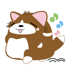 [LINEスタンプ] いなり犬～コーギーカーディガン～増量ver2