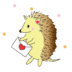 [LINEスタンプ] Hedgehog's Lovely LIFEの画像（メイン）
