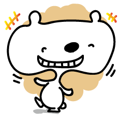 [LINEスタンプ] ふわくま ポコ