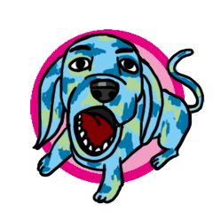 [LINEスタンプ] ガラ犬