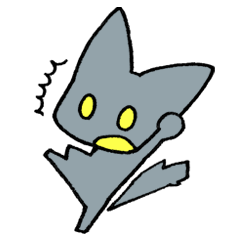 [LINEスタンプ] びびりのクロタ