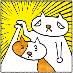 [LINEスタンプ] ワクネコの画像（メイン）