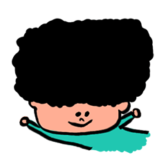 [LINEスタンプ] 磯村トム君は天然アフロ