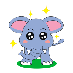 [LINEスタンプ] Fah-Sai : Smile elephant