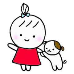 [LINEスタンプ] のの＆わんわん