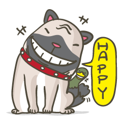 [LINEスタンプ] The friendly dog Yon