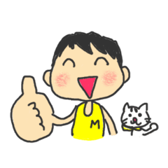 [LINEスタンプ] 走るメタボくんとダイエット