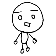 [LINEスタンプ] ボールペンで描いたの画像（メイン）