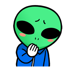 [LINEスタンプ] 宇宙人サンダーくん